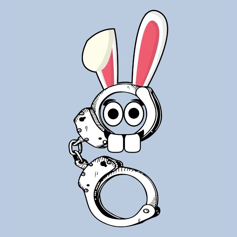 Handcuffed Easter Bunny Easter Gift Bunny