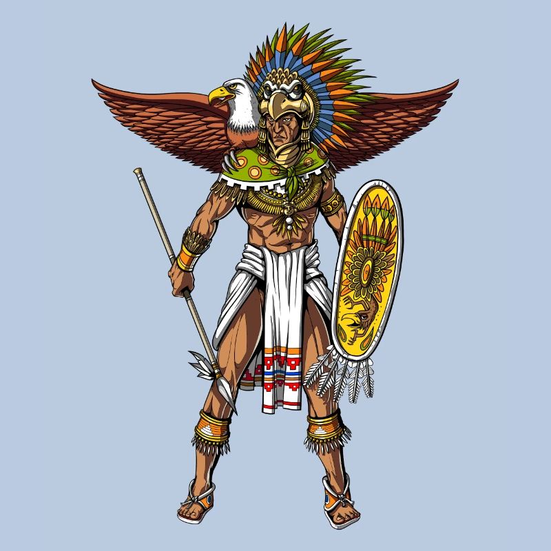 Aztec Eagle Warrior Native Mexican Indian