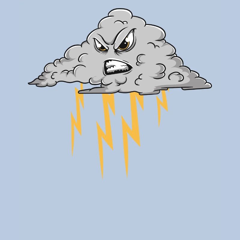 Angry Cloud Causing Lightning Thunderstorm Weather
