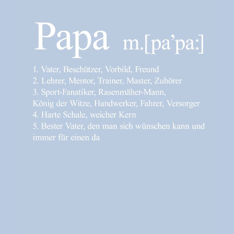 Vater Vatertag Papa Daddy Dad Ehemann Ehe Geschenk