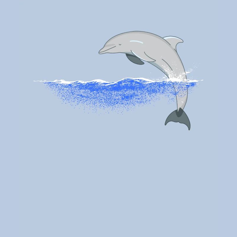 Jumping dolphin dolphins design