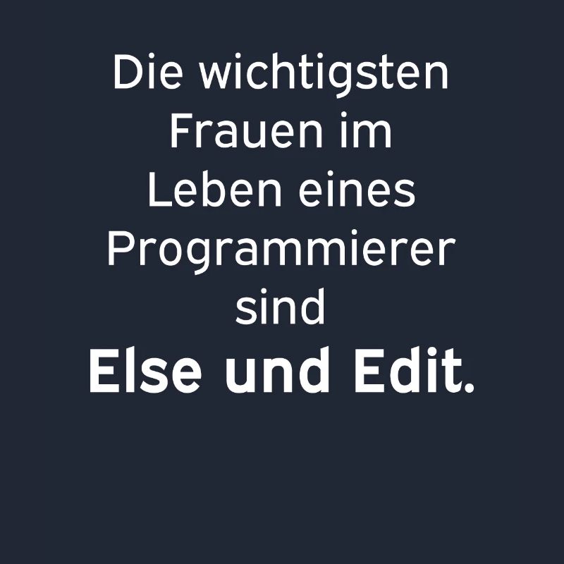 Else und Edit Programmierer Nerd Linux