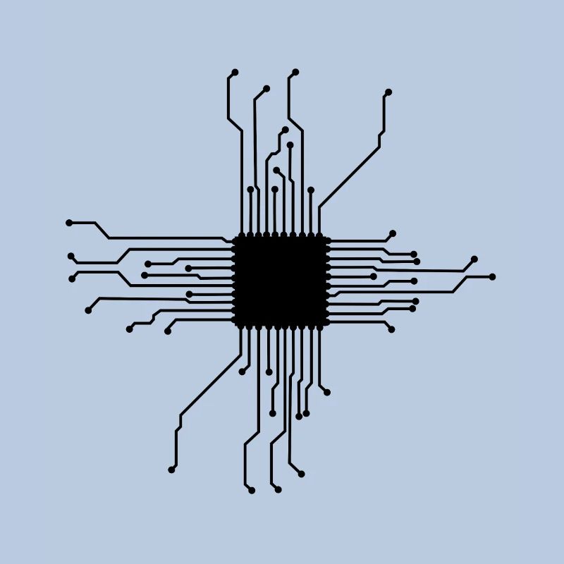 CPU Herz Computerchip Geek Computer Nerd Geschenk