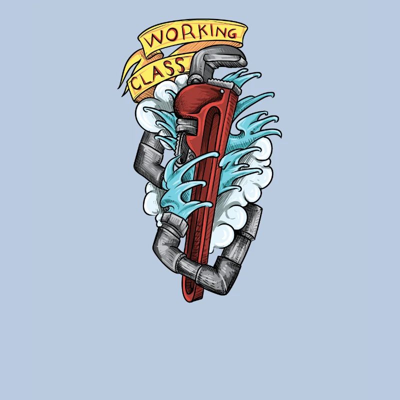 Plumber I guild heating engineer motif for plumber