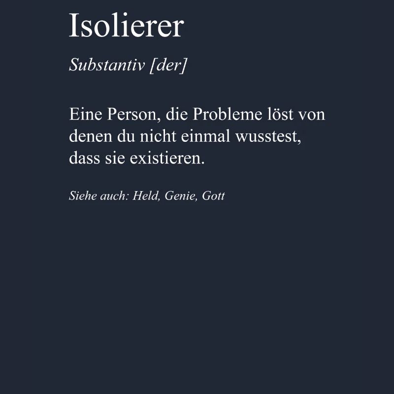 Isolierer I Isolierfacharbeiter oder