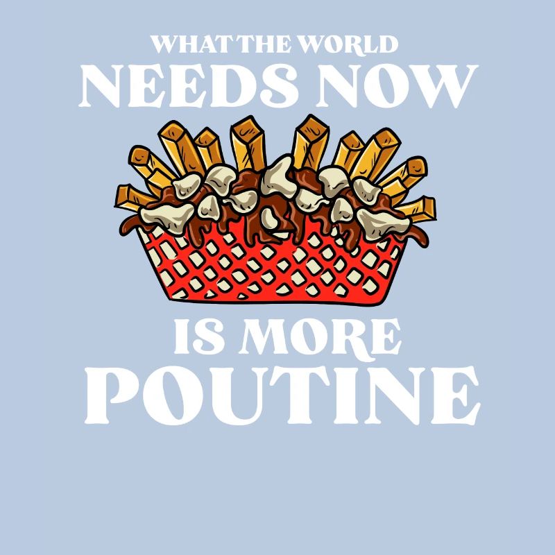 Kanadische Poutine Pommes Frites Mittagessen