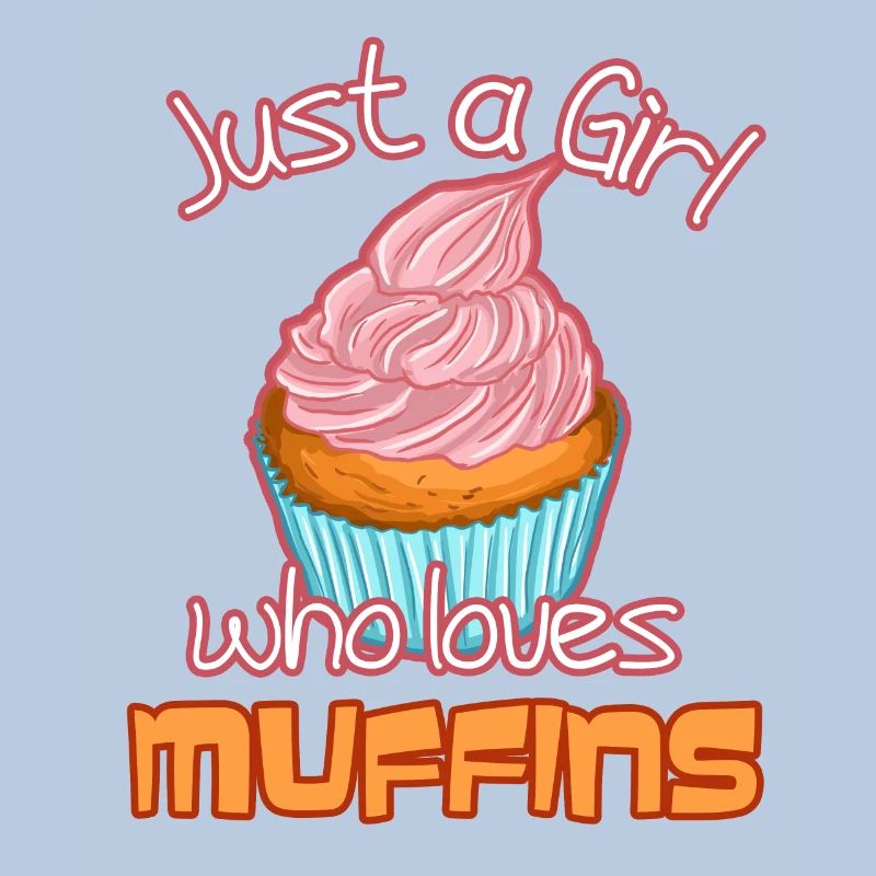 Nur ein Mädchen, das Muffins liebt
