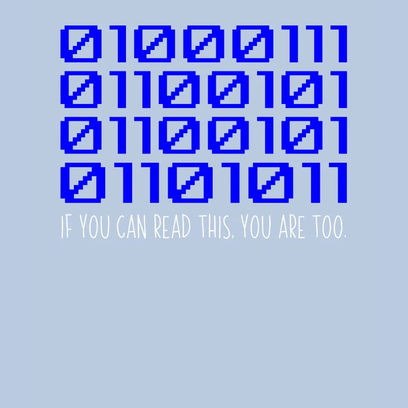 Funny Coder Binary Code Programmer Développeur