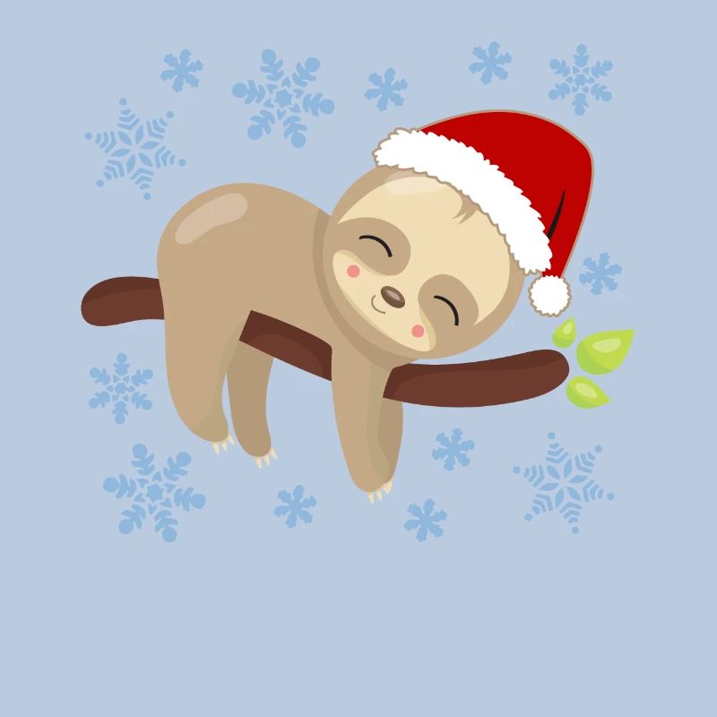 Sloth Christmas Nap Cozy Holidays