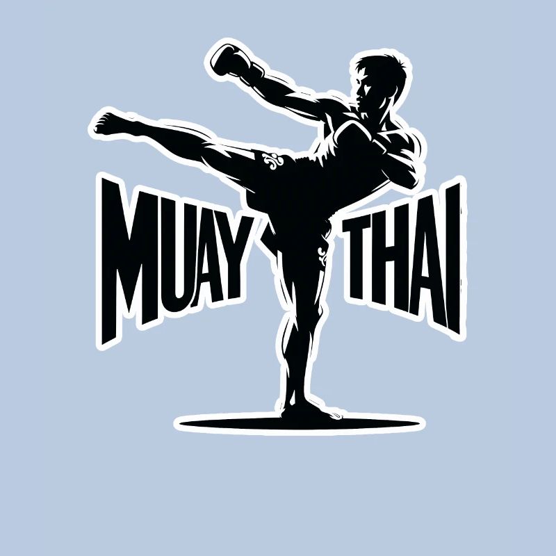 Conception de combattant Muay Thai