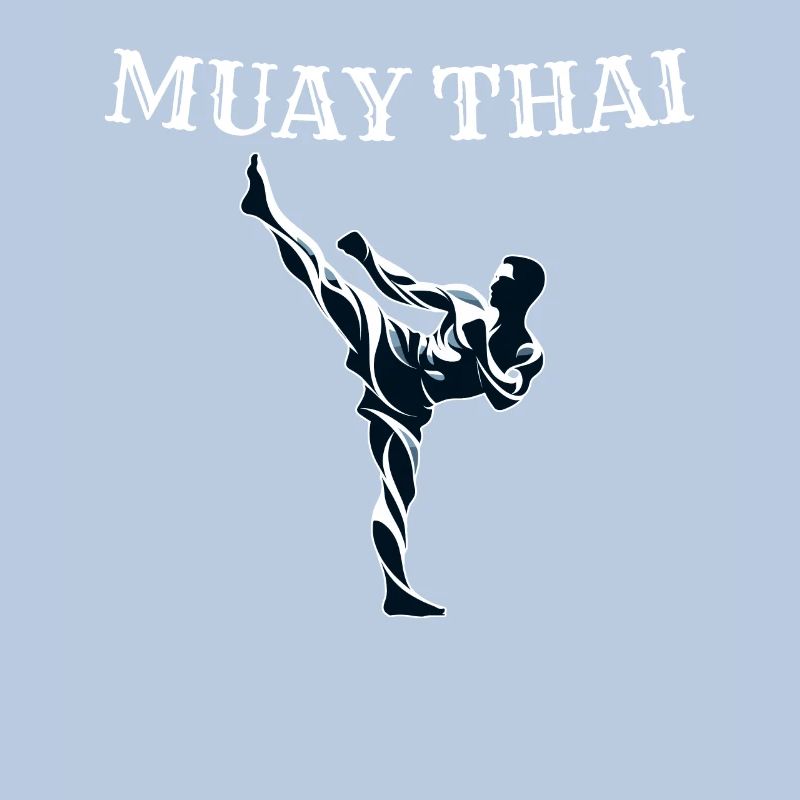 Conception de combattant Muay Thai