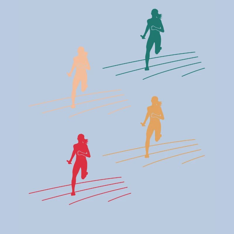 Colorful Relay Team Dynamics Gift