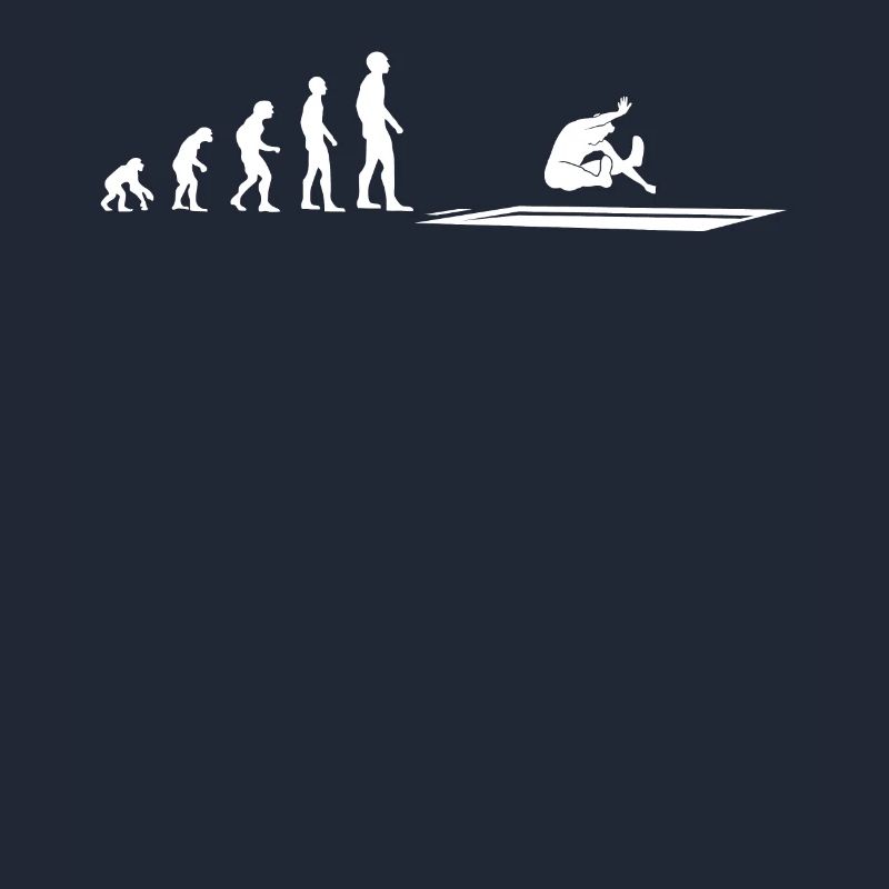 Evolution Weitsprung Athlet - Geschenk