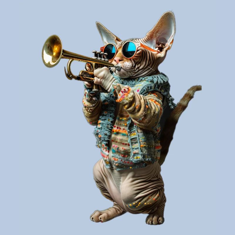 Devon Rex Trompette
