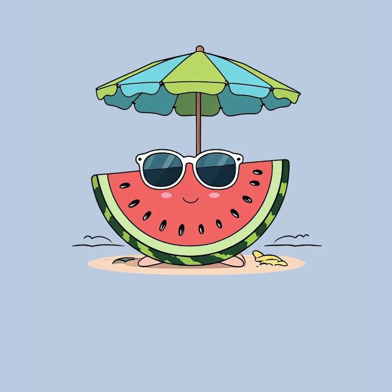 Pastèque d’été sur la plage