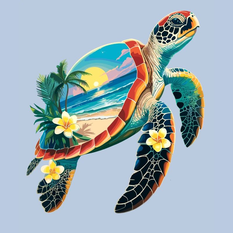 Turtle Waves Surf Turtle Surfer Turtles