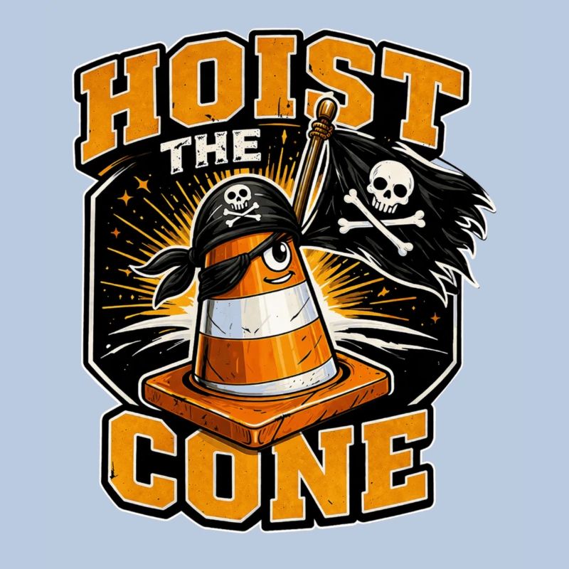 Construction Worker Road Construction Traffic Cone