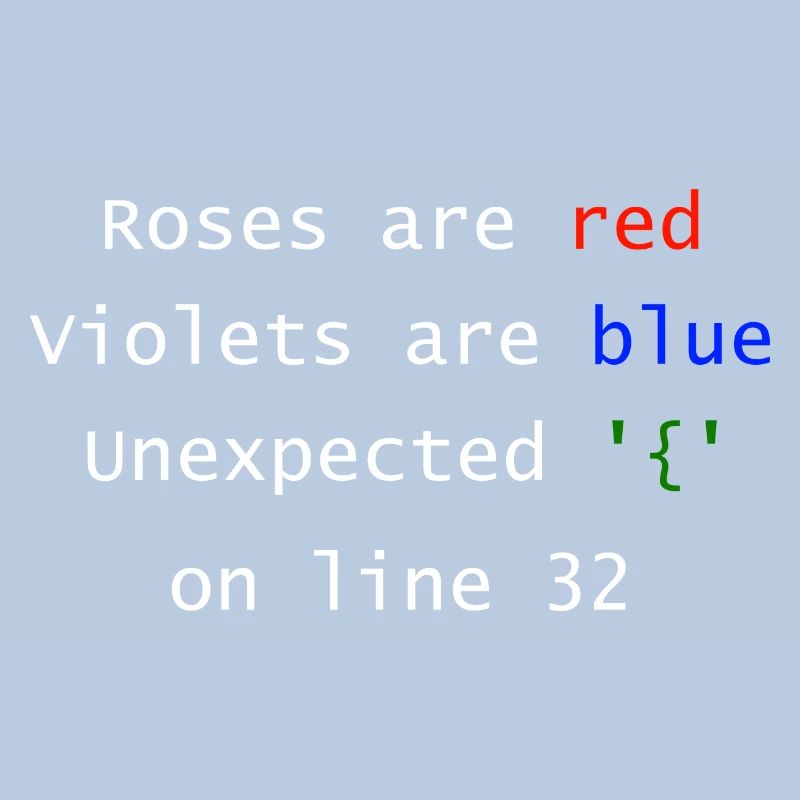 Unexpected on line | Programmer Computer Scientist