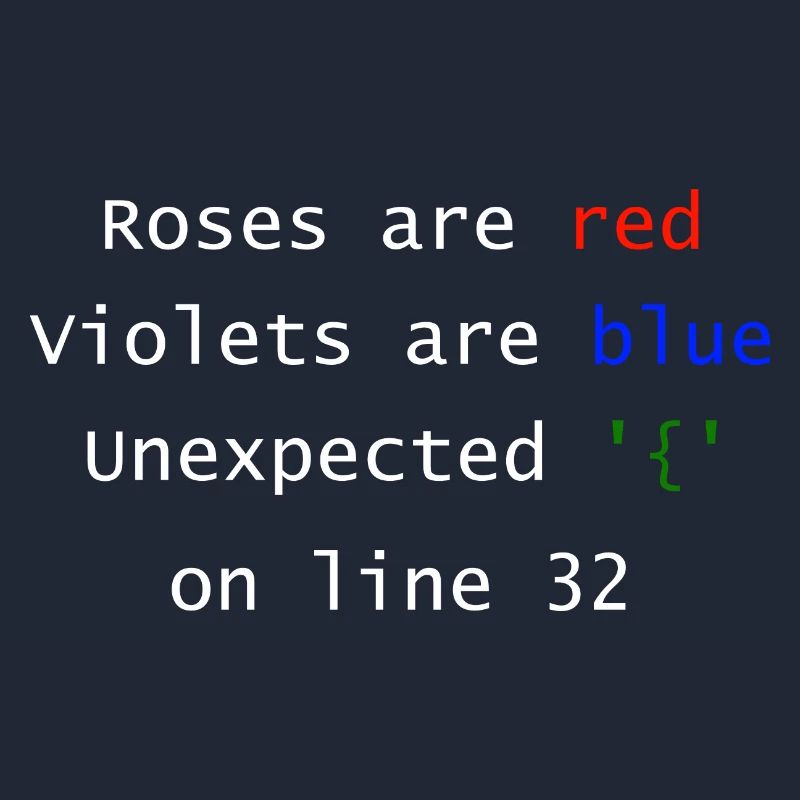 Unexpected on line | Programmer Computer Scientist