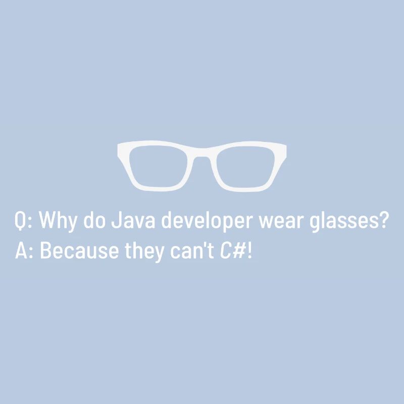 Pourquoi les programmeurs Java portent-ils des lunettes ?