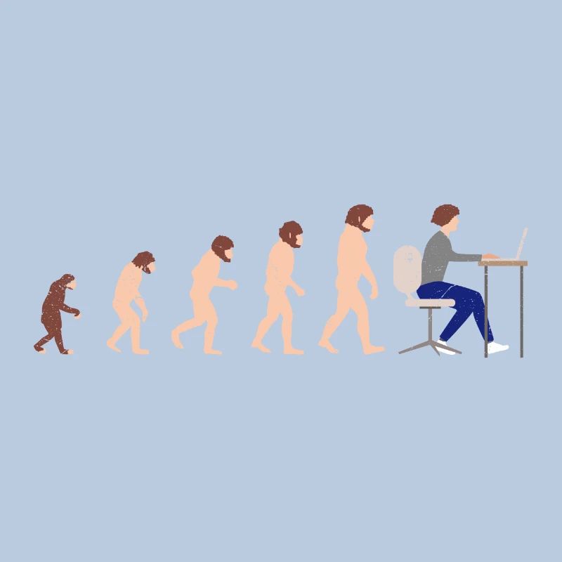 Evolution Entwickler Programmierer Lustiges Gift
