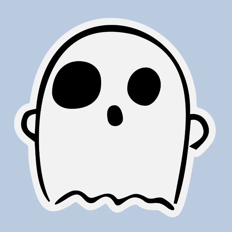 Cute Surprised Ghost