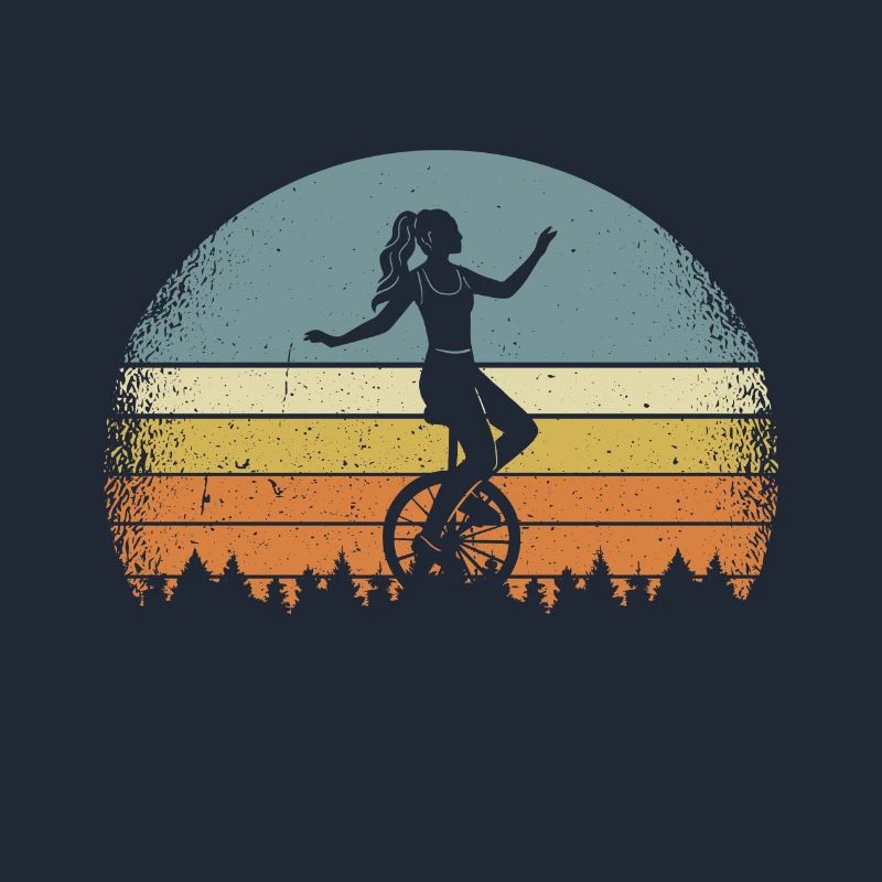 Einrad Einradfahrerin Einradfahren Einradfahrer