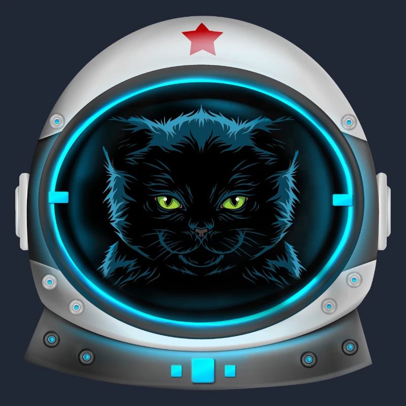 astronaute chat de l’espace en colère