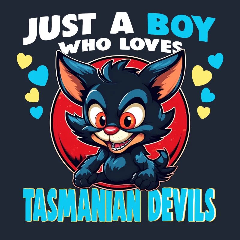 Juste un garçon qui aime les diables de Tasmanie