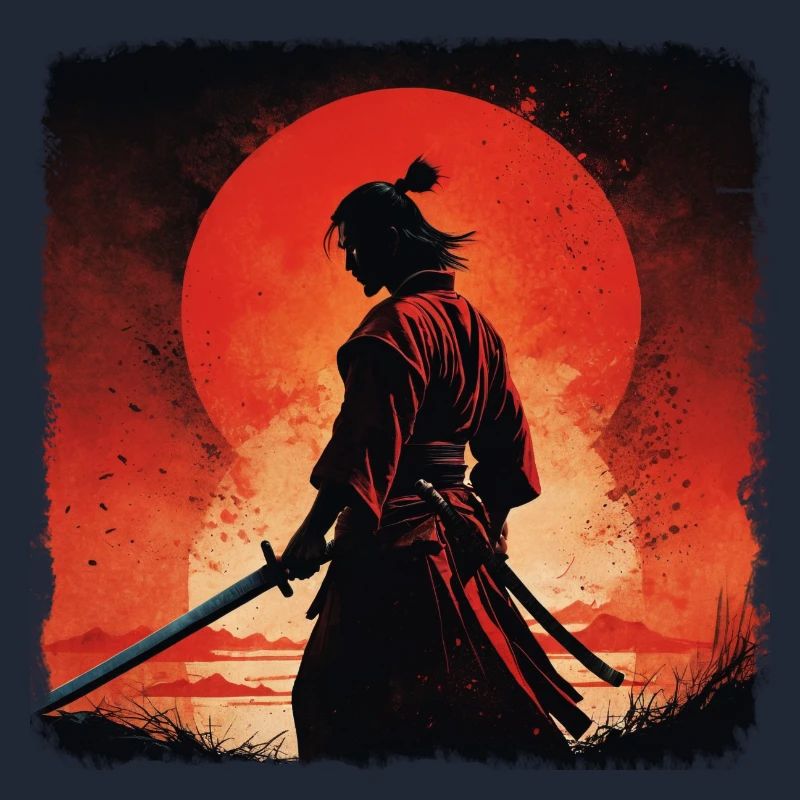 sunset samurai Warrior
