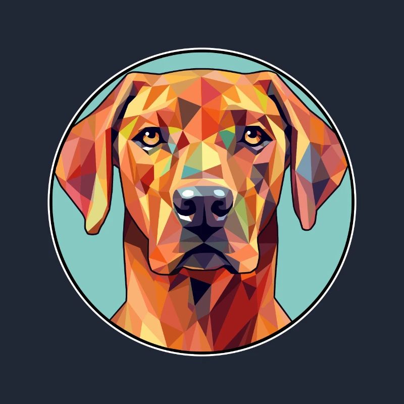 Rhodesian Ridgeback Hund Buntes Glas Buntes Auto