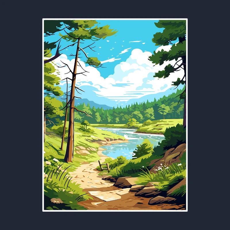 Parque Nacional Los Arrayanes Reiseposter