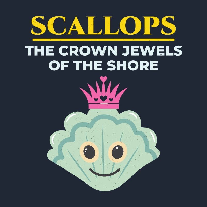 Scallop Seashells Collector Beachcomber Shellfish