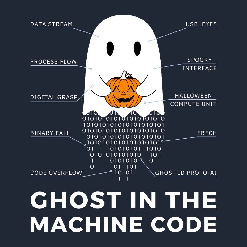 Funny Coder, Programmer Halloween T-Shirt