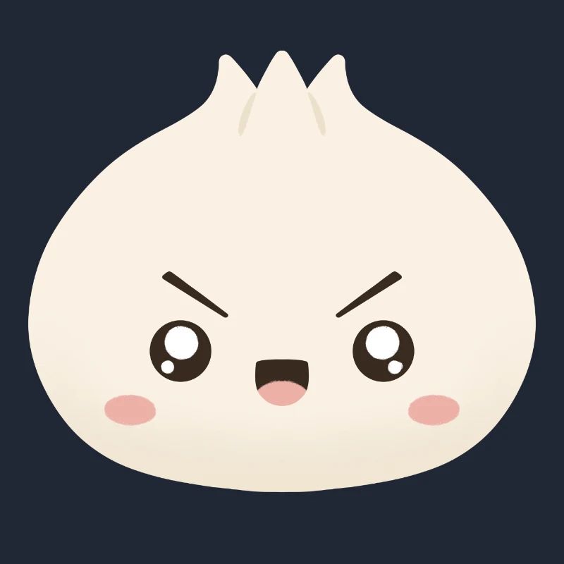 Mascotte mignonne de Grumpy Dumpling
