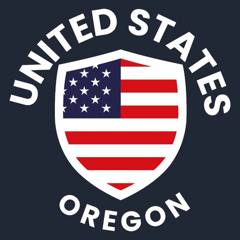 Bouclier de l’Oregon avec drapeau américain