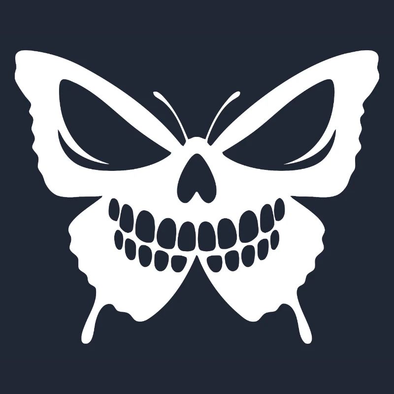 Conception complexe de crâne de papillon