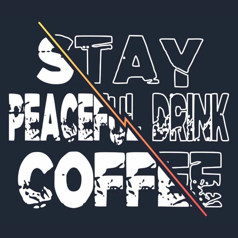 Latte Cool Déclaration buvant une tasse Caféine blagues