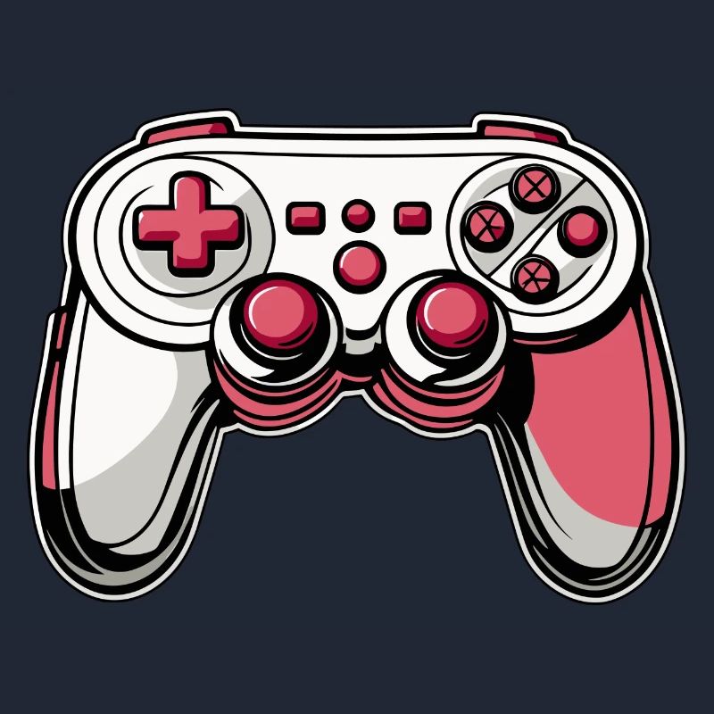 Controller Pink Red Illustration