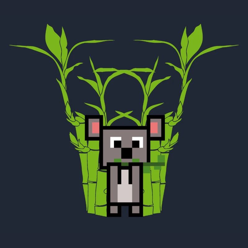 Koala eats Bamboo