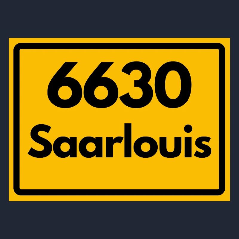OLD POSTCODE POSTCODE RETRO 6630 SAARLOUIS HEIMAT