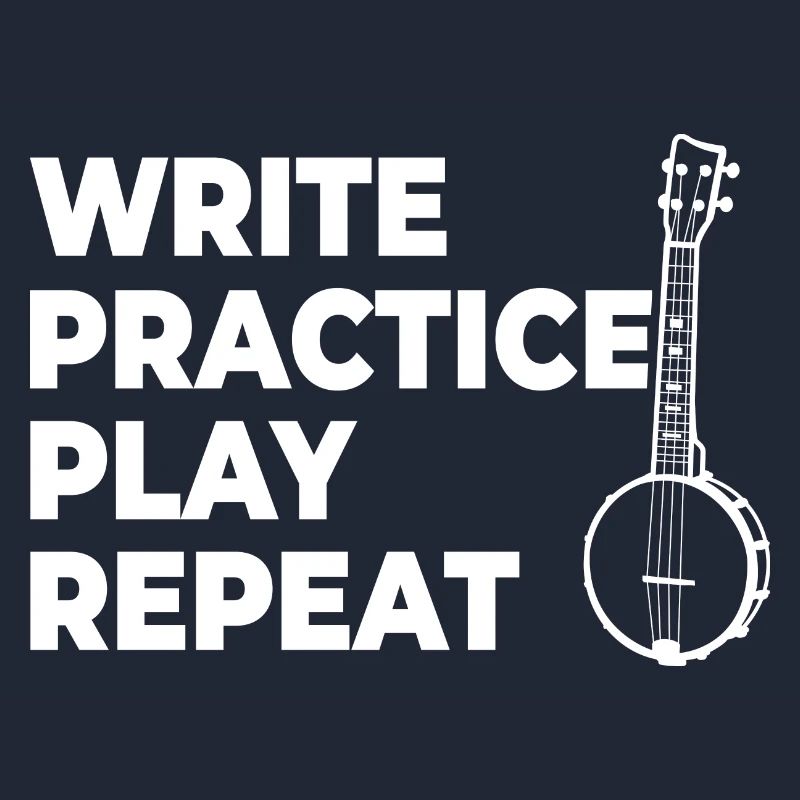 Writing, practicing, playing, repeating