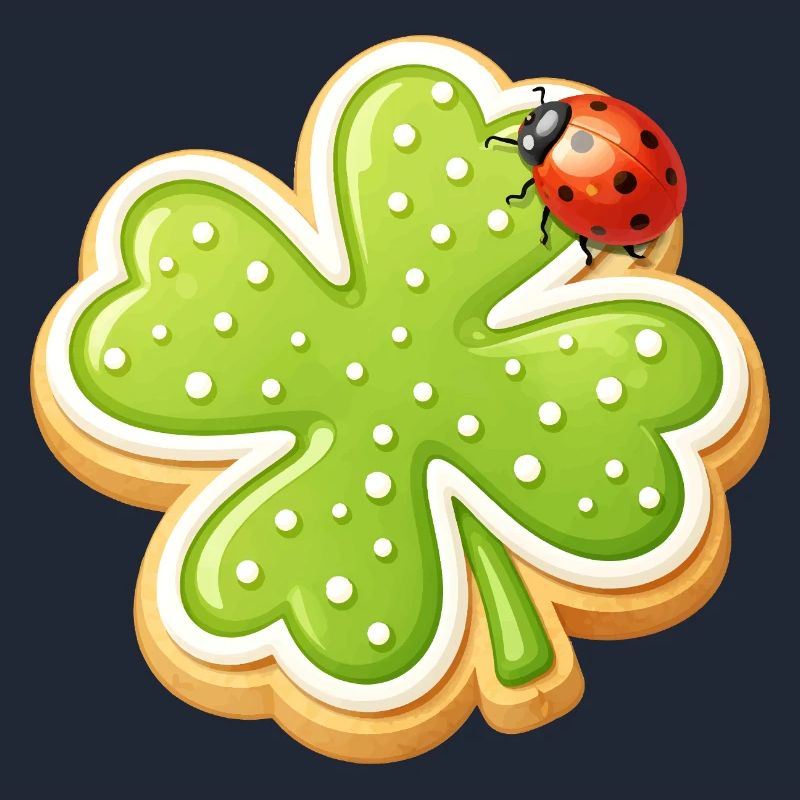Biscuit trèfle avec Ladybug
