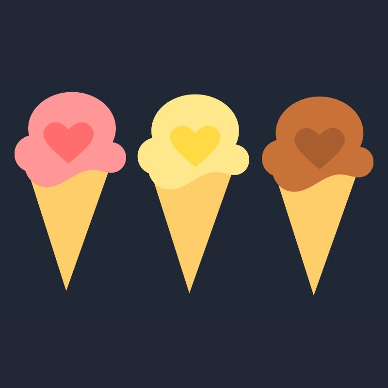 Eis Herz Eiscreme Erdbeereis Eisdiele Geschenk