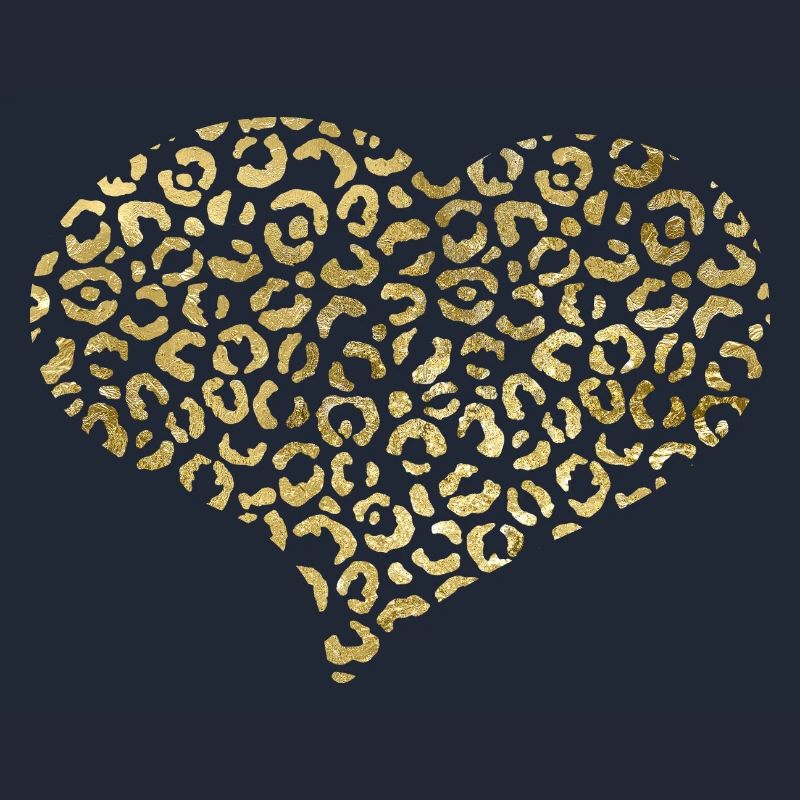 Heart leopard patterns