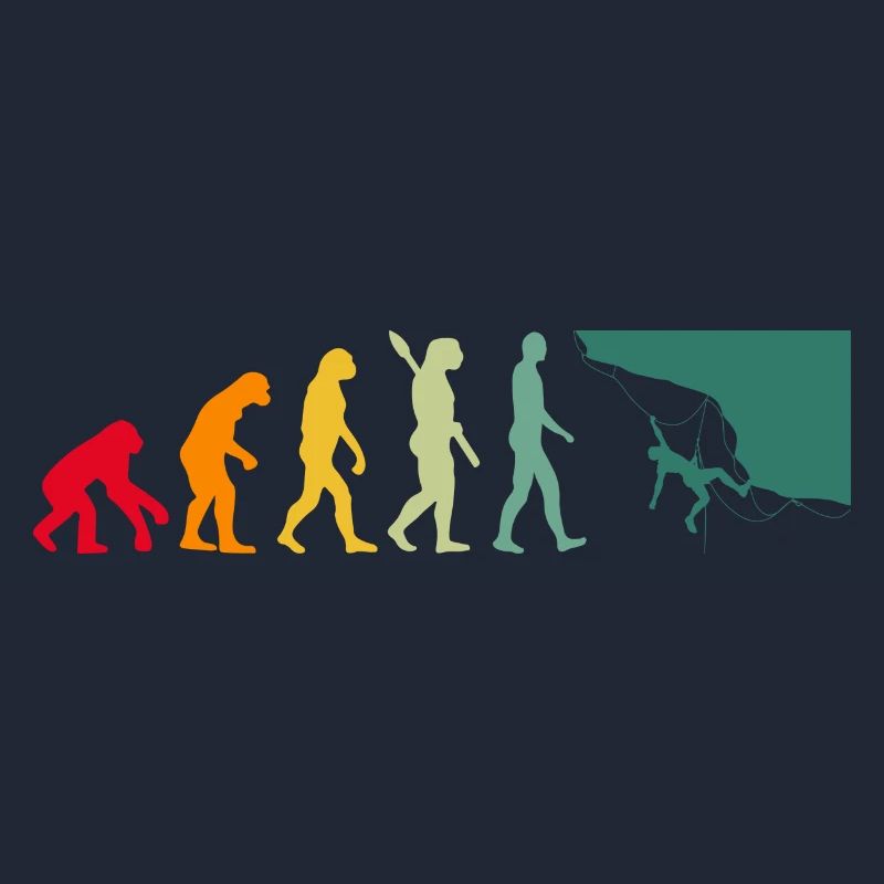 Evolution Graphic Climbing Climber Bouldering Boul