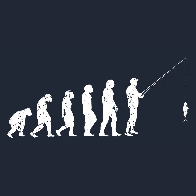 Évolution pêche pêcheur pêcheur pêche humanité