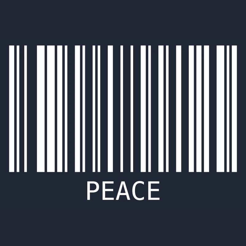 Peace Barcode Friedenszeichen Strichcode Symbol