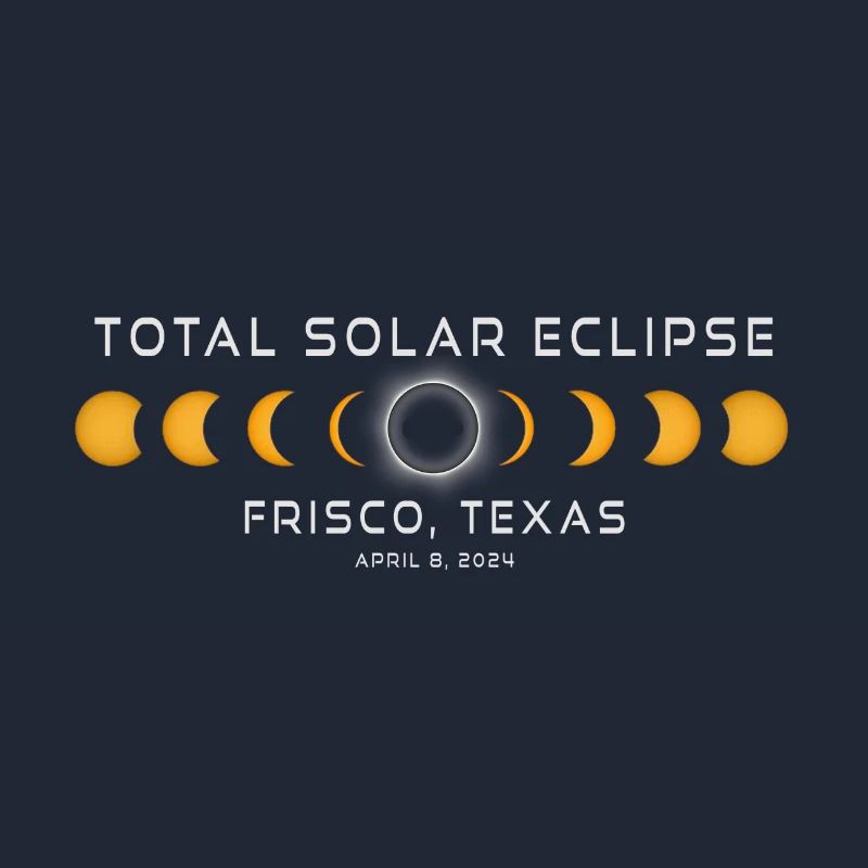 Frisco Texas Solar Eclipse 2024 April 8 Souvenir