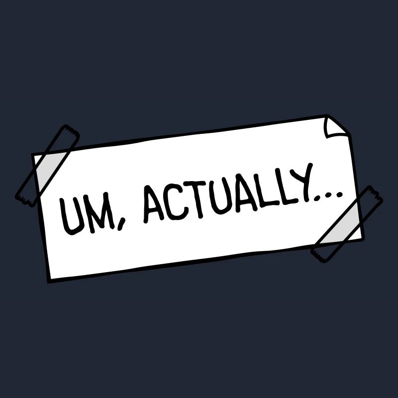 To Actually Stick Notes Nerd Smartass Logo